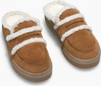 INUIKII Womens Mule Wool In Brown