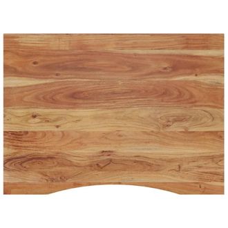 Berkfield Home Desk Top 100x80x2.5 cm Rectangular Solid Wood Acacia in Brown