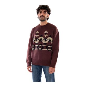 Wrangler Jersey Pull Over Butter - Knitwear - Hombre - Marr&oacute;n - XL