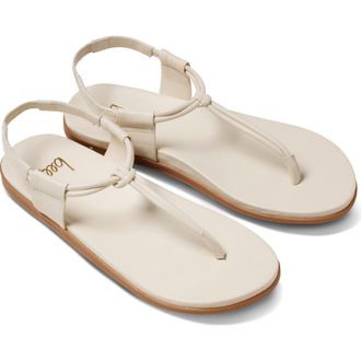 beek Mango Leather Sandal in Vanilla at Nordstrom, Size 10