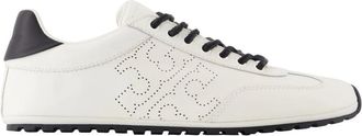 Tory Burch Witte Leren Reis Sneakers - Dames - Sneakers - Wit - 41 EU - Leer - Schoenen