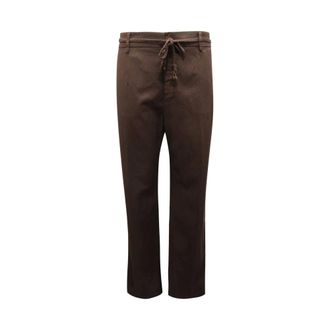 Mason's Straight Trousers, female, Brown, Size: XL New York Straight Trousers