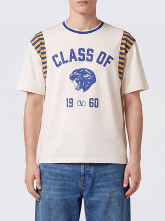 Valentino Garavani T-shirt in cotone con stampa VLogo Signature