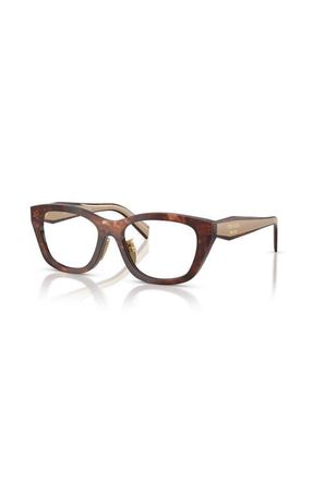 Prada 53mm Irregular optical glasses in Brown at Nordstrom