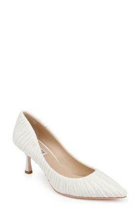 Badgley Mischka Verity Pointed Toe Pump in Ivory Fabric at Nordstrom Rack, Size 7.5