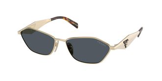 Prada PR D50S ZVN70B Womens Sunglasses Gold Size 57