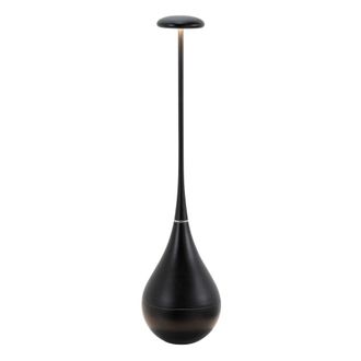 Zafferano l&aacute;mpara de mesa led recargable negra ip65