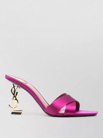 Saint Laurent silk criss-cross strap sandals
