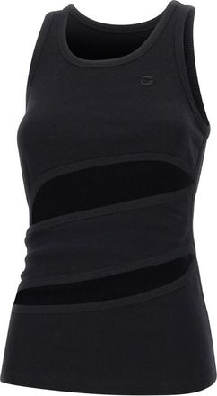 Coperni Spiral Tank Top - Dames - Tops zonder mouwen - Zwart - S - Katoen - Tops