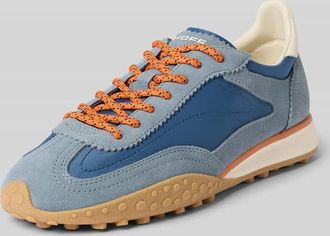 Hoff Sneaker aus Leder-Mix mit Logo-Detail Modell Bridge in Blau, Gr&ouml;&szlig;e 36