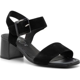Ara Bethel Block Heel Sandal in Black at Nordstrom Rack, Size 5.5