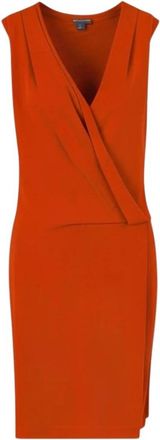 A|X Armani Exchange Abito - Dames - Wikkelkleedje - Oranje - 3XS - Kleedjes