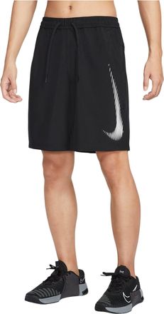 Nike Form Dri-FIT 9 Inch Unlined Versatile Shorts Asia Sizing Black White HJ4046-010
