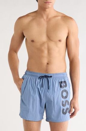 BOSS Octopus Swim Trunks in Open Blue at Nordstrom Rack, Size Xx-Large