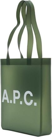A.P.C. Womens Lou Tote Green Synthetic