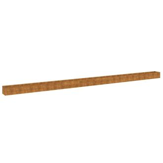 vidaXL Fioriera Rialzata Da Giardino 960x50x36 Cm In Acciaio Corten - Vidaxl