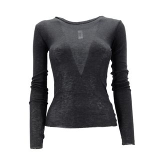 Bomboogie Long Sleeve Tops, female, Black, Size: XL Black T-Shirts and Polos