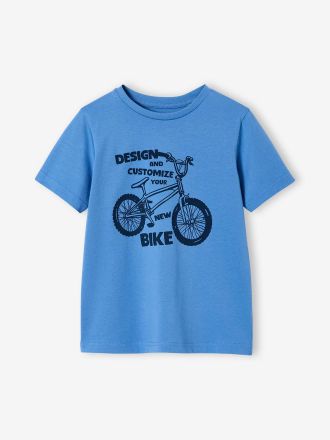 Vertbaudet T-shirt gar&ccedil;on imprim&eacute; bleu moyen