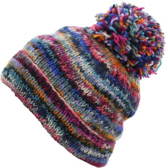 Loud Elephant Hand Knitted Wool Beanie Bobble Hat - SD Electric