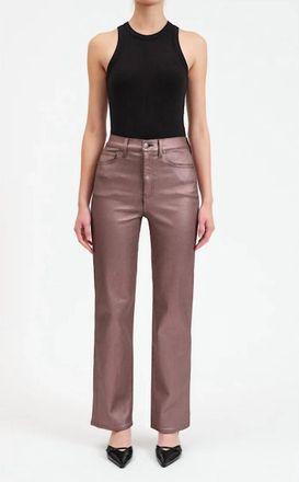 Daze Sundaze High Rise Vintage Straight Jeans In Coated Penny