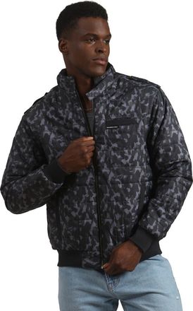 Members Only SoHo Quilted Jacket in Black Camo at Nordstrom, Size Xx-Large