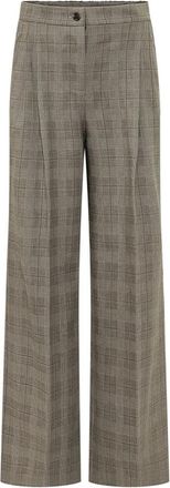 Pinko Plumeria Pantalone - Dames - Wijde Broeken - Beige - S - Broeken