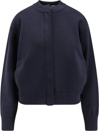 Max Mara Pelago Cardigan - Dames - Vesten - Blauw - XL - Wol - Truien & Vesten