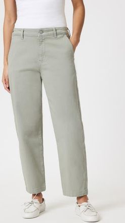 Mavi Lauren Stretch Cotton Twill Pants in Lint Casual Twill at Nordstrom, Size 24 X 28