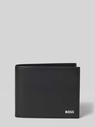 HUGO BOSS Portemonnaie aus echtem Rindsleder Modell RANDY_TRIFOLD in Black, Gr&ouml;&szlig;e 1