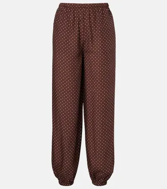 Poss&eacute; Evie polka-dot balloon pants