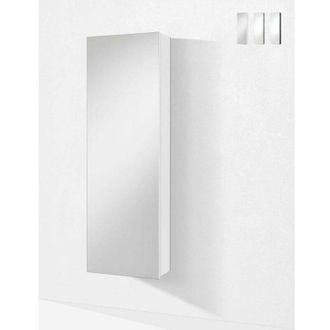 Aqa Scarpiera con specchio design salvaspazio 18 paia di scarpe Ride - Bianco