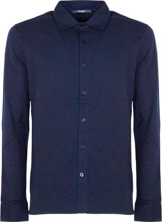 KANGRA Polo shirt van katoenmix - Heren - Casual Overhemden - Blauw - 2XL - Katoen - Overhemden