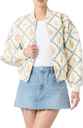Blank NYC Embroidered Quilted Cotton Bomber Jacket in Sought After at Nordstrom, Size X-Small