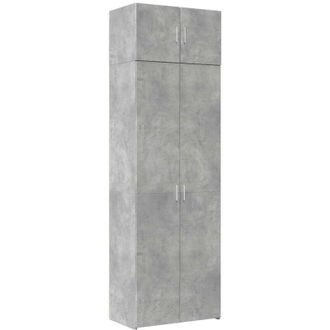 vidaXL Armadietto Grigio Cemento 70x42,5x225 cm in Legno Multistrato - Vidaxl