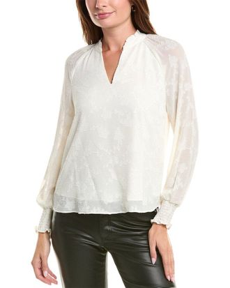 Nanette Lepore Pebble Crepe Blouse