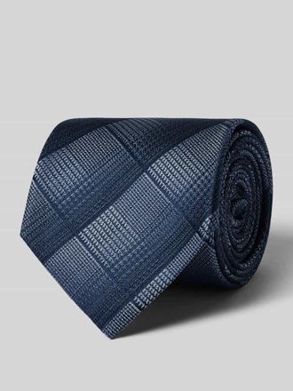 Monti Krawatte aus Seide im Allover-Look (7,5 cm) in Bleu, Gr&ouml;&szlig;e 1