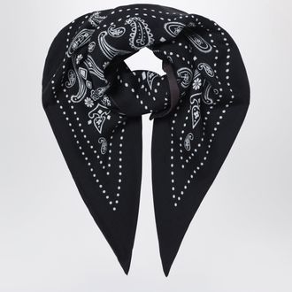 Destin Foulard bandana triangolare nera/fango