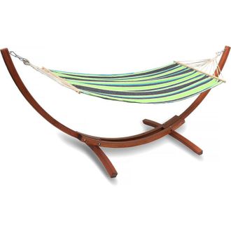 Habitat et Jardin Habitat Et Jardin - Amaca in legno con tela di cotone Dallas - 3 m - Verde misto