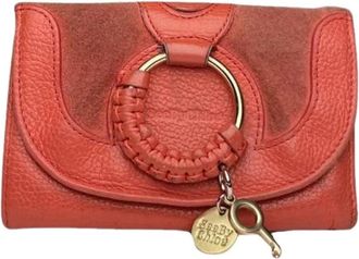 Chlo&eacute; Pre-owned Leren Portemonnee - Dames - Vintage Accessoires - Rood - ONE Size - Leer - Vintage
