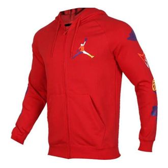 Nike Air Jordan Rivals Loopback Hooded Jacket University Red CJ7880-657