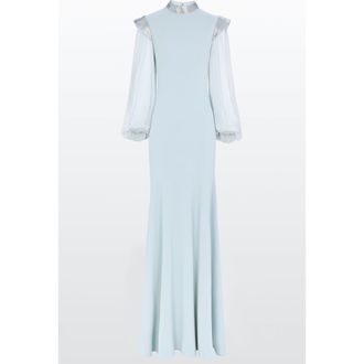 Jenny Packham Isabelle Maxi Dress in Porcelain at Nordstrom, Size 16 Uk