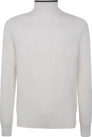 Ermenegildo Zegna Hombre, Jerseys, Blanco, Talla: L