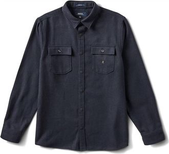 Roark Mens Nordsman Flannel Shirt In Dark Navy