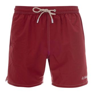 MC2 Saint Barth Beachwear, male, Red, Size: XL Patmos - Swim Short With Back Flap Pocket