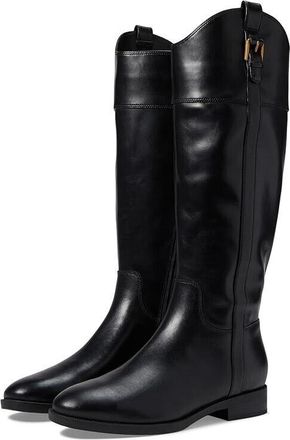 Vionic Phillipa Boot Womens Black Leather Zipper Round Toe Knee High KHD1463