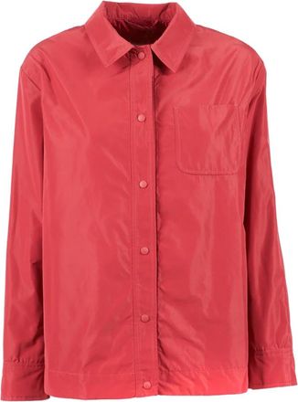Aspesi Light Jackets, female, Red, Size: L Giacca