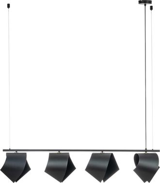 Lucande L&aacute;mpara de techo de metal negro