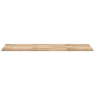 Berkfield Home Versatile Bathroom Vanity Top Untreated 140x60x2 cm Solid Wood Acacia in Brown | Size: 140 x 60 x 2 cm