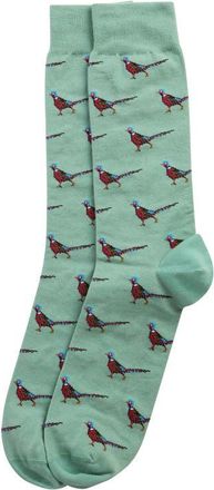Barbour Mavin Dog Cotton Blend Crew Socks in Loden Frost at Nordstrom, Size Large