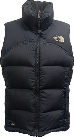 The North Face Zipped Down Vest Jacket in Black Nylon